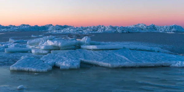 Sea Coast Ice Winter Season — Stock Photo, Image