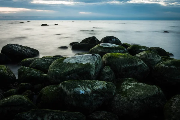 Côte Mer Baltique Avec Pierres — Photo