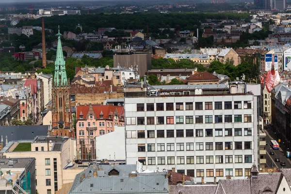 Modern Avrupa kentinin havadan görünüşü