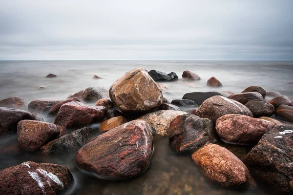 Costa Del Mar Baltico Con Pietre — Foto Stock