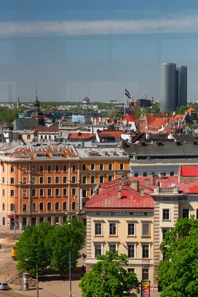 Aerial View Modern European City — 图库照片