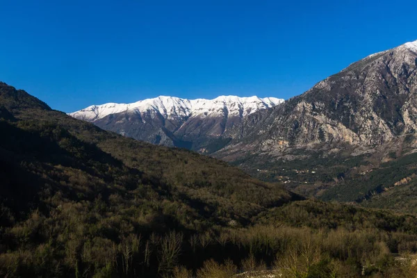 Yunanistan Tzoumerka Kentindeki Dağ Manzaraları — Stok fotoğraf