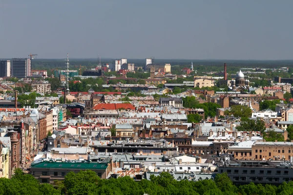 Modern Avrupa kentinin havadan görünüşü