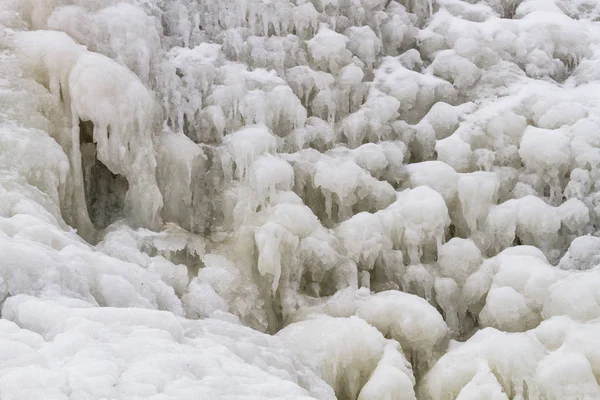 Cascada Congelada Temporada Invierno — Foto de Stock