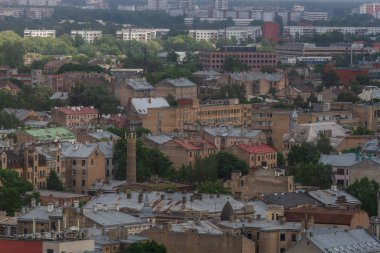 Modern Avrupa kentinin havadan görünüşü