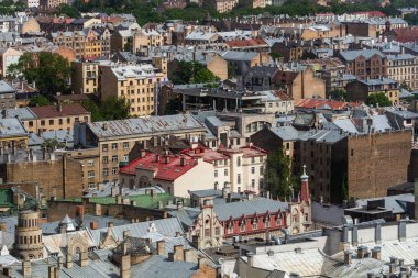 Modern Avrupa kentinin havadan görünüşü