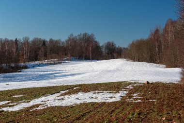 Gündüz güzel kış manzara
