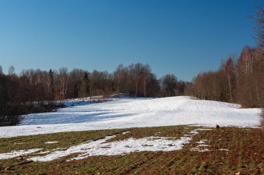 Gündüz güzel kış manzara