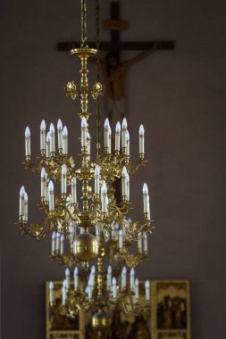 Eski kilisenin güzel iç