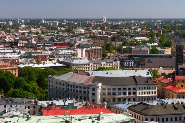 Modern Avrupa kentinin havadan görünüşü