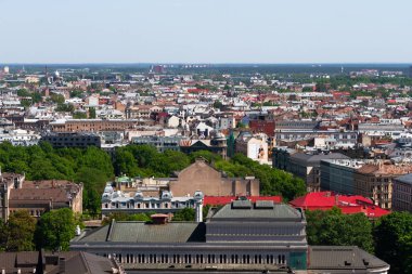 Modern Avrupa kentinin havadan görünüşü