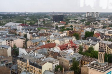 Modern Avrupa kentinin havadan görünüşü