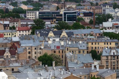 Modern Avrupa kentinin havadan görünüşü