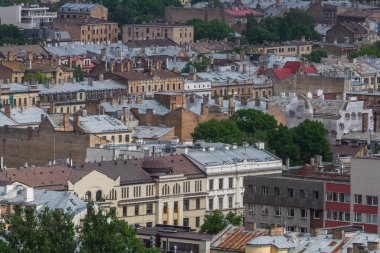 Modern Avrupa kentinin havadan görünüşü