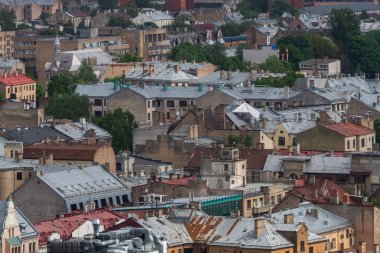 Modern Avrupa kentinin havadan görünüşü