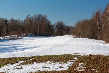 Gündüz güzel kış manzara