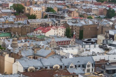 Modern Avrupa kentinin havadan görünüşü