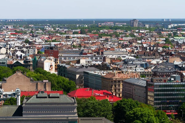 Flygfoto Över Modern Europeisk Stad — Stockfoto