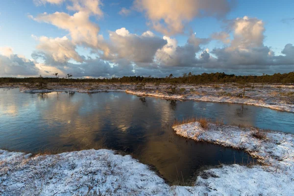 Hermoso Paisaje Del Norte Temporada Invierno —  Fotos de Stock