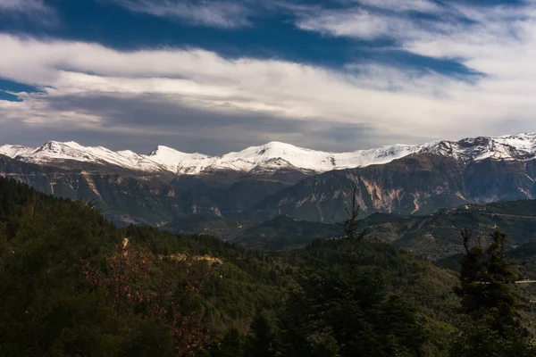 Horská Krajina Řecku Epirus Tzoumerka Karpenisi Zagorihori — Stock fotografie