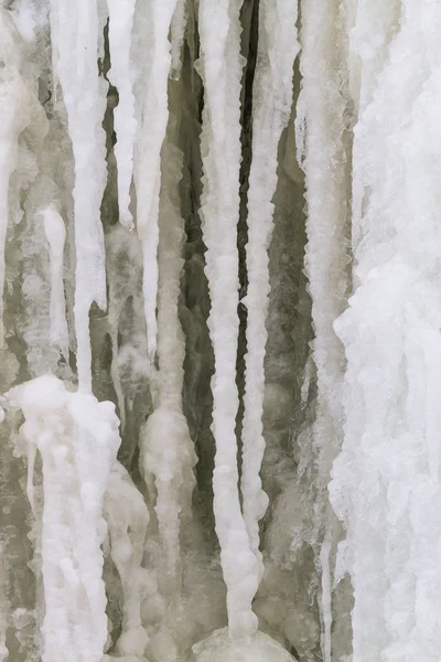 Frozen Waterfall Winter Season — 스톡 사진