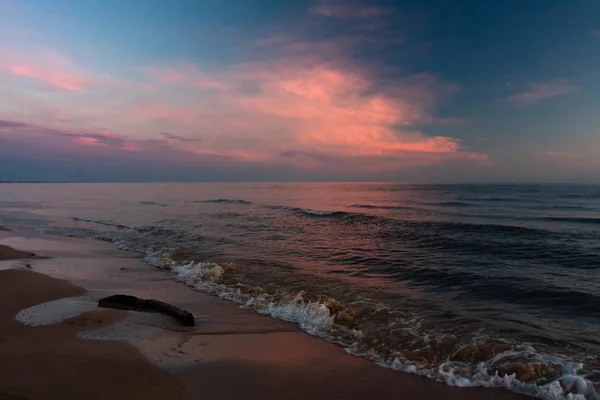 Wybrzeże Morskie Zachodzie Słońca — Zdjęcie stockowe