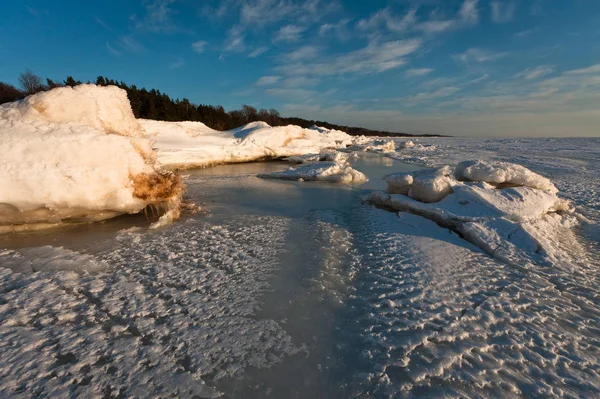 Agua Congelada Invierno Naturaleza Paisaje — Foto de Stock