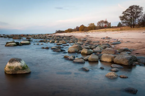 Oostzeekust Met Stenen — Stockfoto