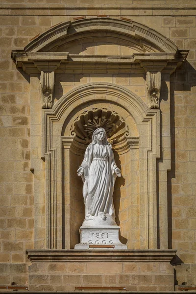Statue Vieille Église Malte — Photo