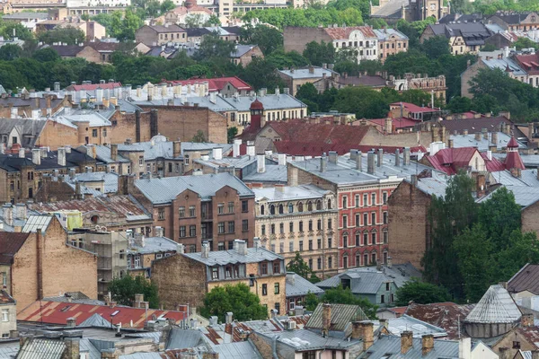 Aerial View Modern European City — Stock Photo, Image