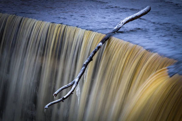 Beautiful Waterfall Winter Season — 스톡 사진