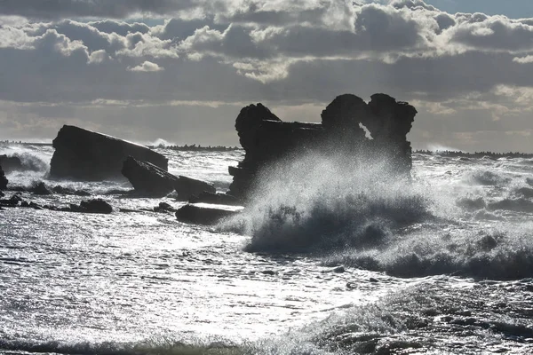 Wellen Der Ostseeküste — Stockfoto