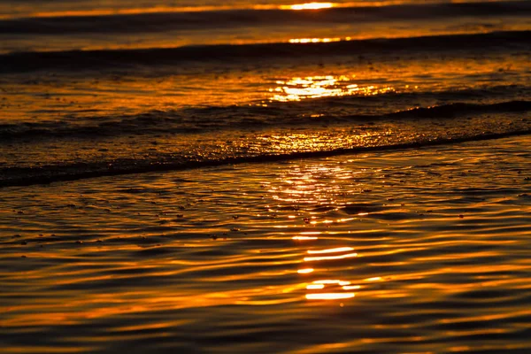 Zeekust Bij Zonsondergang — Stockfoto