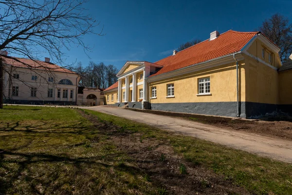 Historical Building Yard Latvia — Stock Photo, Image