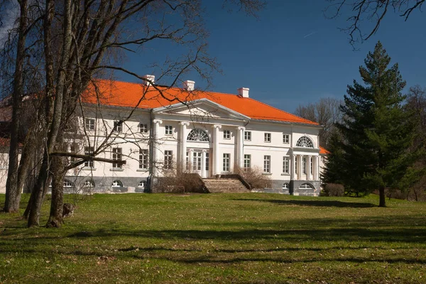 Château Historique Avec Cour Lettonie — Photo