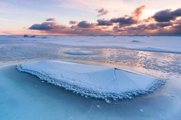 Paysage Enneigé Saison Hivernale — Photo