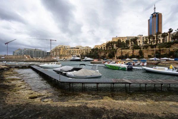 Harbor Boats Malta Island — 스톡 사진