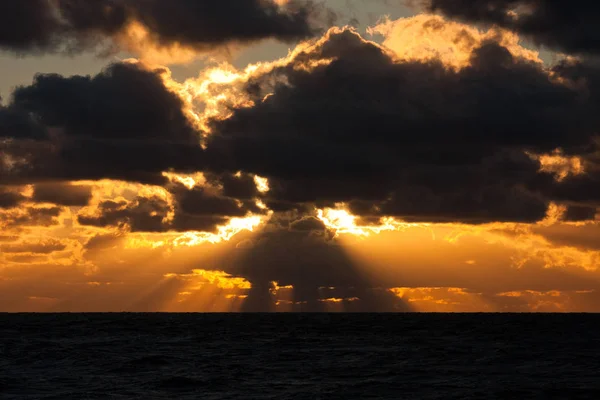 Mer Baltique Coucher Soleil — Photo