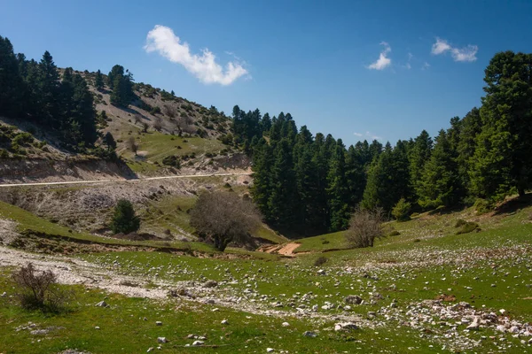 Гірські Пейзажі Тзумерці Греція — стокове фото