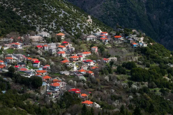 Paysage Montagne Grèce Epire Tzoumerka Karpenisi Zagorihori — Photo
