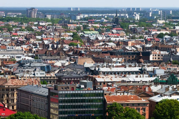 Flygfoto Över Modern Europeisk Stad — Stockfoto