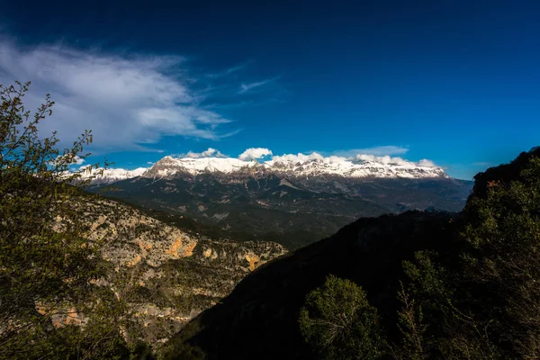 Vista Aerea Del Paesaggio Montano — Foto Stock