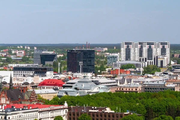 Luchtfoto Van Moderne Europese Stad — Stockfoto