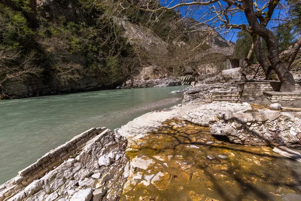 Ríos Las Montañas Parque Nacional Tzoumerka Grecia —  Fotos de Stock