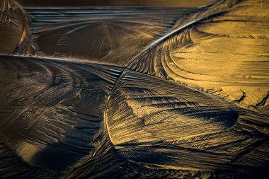 Gün batımında buz çizimi