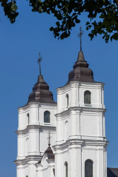 Régi Ortodox Templom Kék Háttér — Stock Fotó