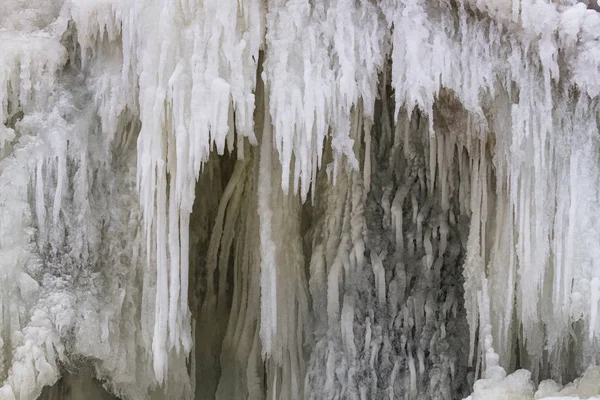 Cascada Congelada Temporada Invierno — Foto de Stock