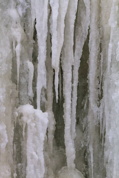 Замороженный Водопад Зимний Сезон — стоковое фото