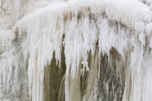 Cascada Congelada Temporada Invierno — Foto de Stock