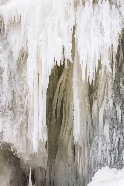 Cascada Congelada Temporada Invierno — Foto de Stock